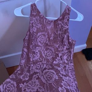 Pink rose dress